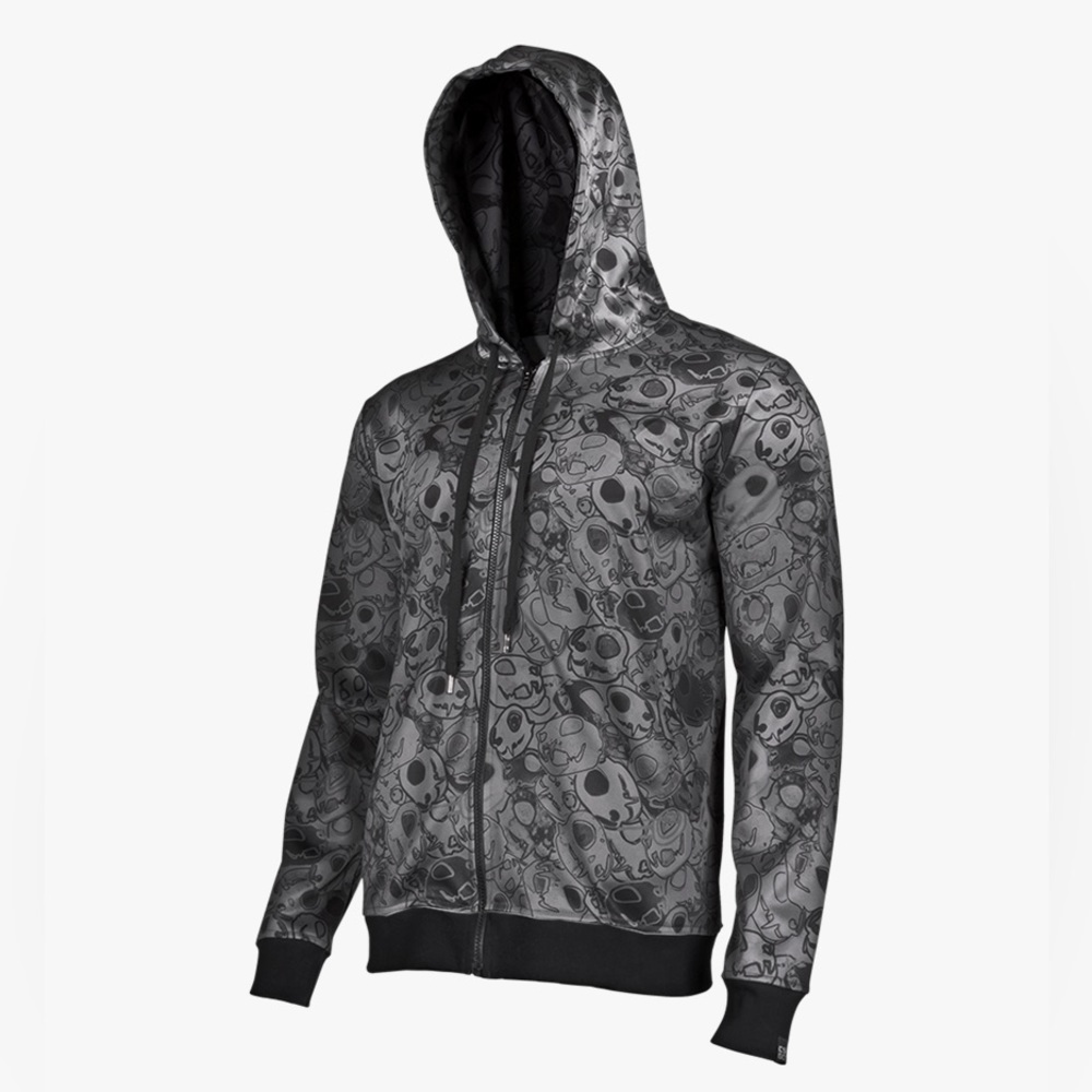 CSGO Counterstrike Go Gray Doomkitty Gamer Hoodie Large